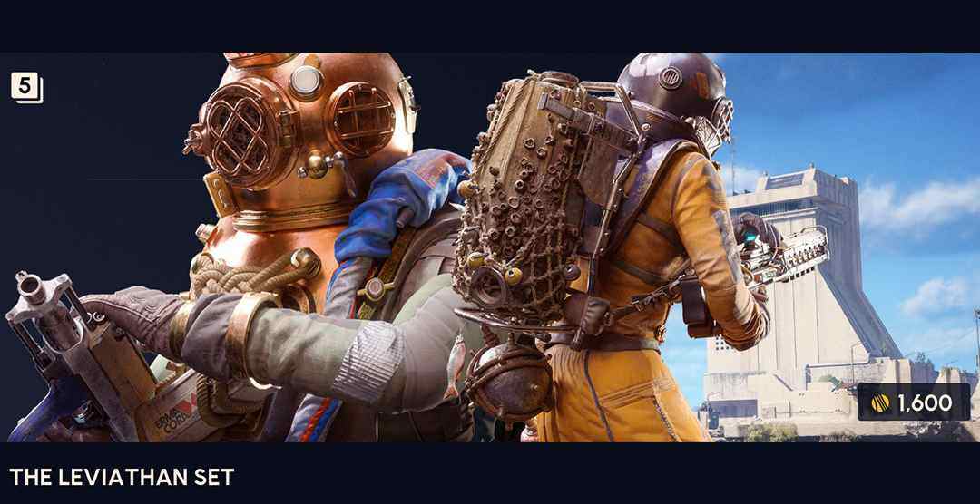 ARC Raiders Store Update featuring The Leviathan Set, Wilderness Scout Set, and The Deep Sea Bird Set